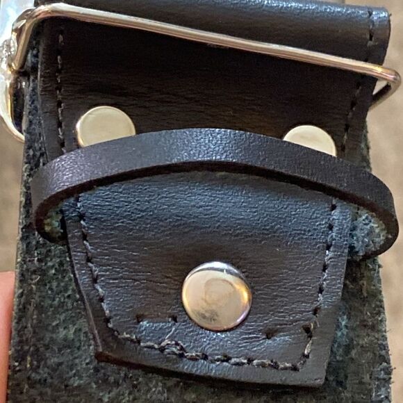 Streets Ahead Concho Black Belt with Tone Silver Elephants Accents Leather - Picture 15 of 16